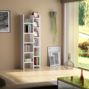 Sanal Mobilya Resital Beyaz Kitaplık 3D-3A-2B