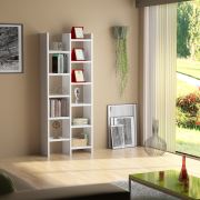 Sanal Mobilya Resital Beyaz Kitaplık 3D-3A-3B