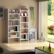 Sanal Mobilya Resital Beyaz Kitaplık 3D-6A-4B