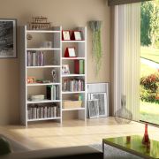 Sanal Mobilya Resital Beyaz Kitaplık 3D-6B-4A