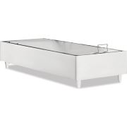 Sanatde Diamond Button Beyaz - Krem Tek Kişilik Baza 100x200 cm