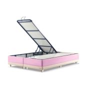 Sanatde Lifos Krem - Pembe Çift Kişilik Baza 150x200 cm
