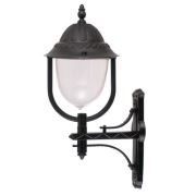 Şanlı 931 Dış Mekan Abs 70 cm Polikarbon Camlı Süslü Şapkalı Fener Duvar Aplik