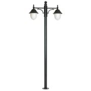 Şanlı 939 Dış Mekan Abs 250 cm Polikarbon Camlı Süslü Şapkalı Fener 2 Kollu Direk