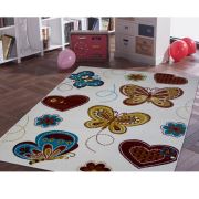 Saray Halı 09 Tilla Kelebekli Çocuk Halısı 120x170 cm