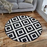 Saray Tilla 012 Renkli Modern Daire Halı 150x150 cm 150x150 cm