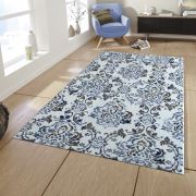 Saray Halı Tilla 035 Sarmaşık Desen Gold / Lacivert / Gri Modern Halı 120x170 cm