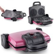 Schafer Nostalgie Waffle Tost Makinesi Pembe