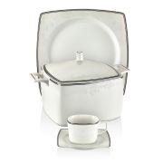 Schafer 85 Parça Kare Bone Yemek Takımı Shf-4021