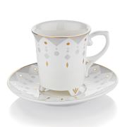 Schafer Pia Kahve Fincan Takımı - Grı01 - 08901