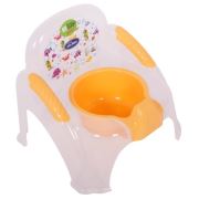 Sevi Bebe Şeffaf Desenli Sandalye Lazımlık Naturel Şeffaf