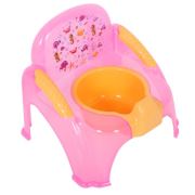 Sevi Bebe Şeffaf Desenli Sandalye Lazımlık Şeffaf Pembe