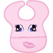 Sevi Bebe Cırtlı Muşamba Önlük Pembe