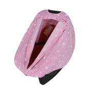 Sevi Bebe Anakucağı Örtüsü - Pembe Yıldızlı