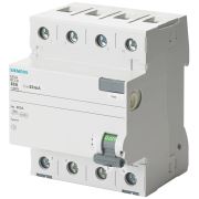 Siemens 5SV4344-0 40A 30Ma 400V (3 Faz+Nötr) Kaçak Akım Koruma Rölesi