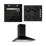 Silverline Ankastre Set( BO6502B01 Fırın, CS5349B01 Cam Ocak, Conic Davlumbaz)