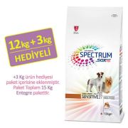 Spectrum Ultra Premium Small Breed Sensitive 27 Küçük Irk Kuzulu Yetişkin Köpek Maması 12 Kg