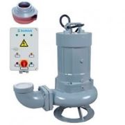 Sumak SDTK75/4 Foseptik Dalgıç Pompa Trifaze (380V) 7.5HP (Flatörlü, Panolu, 10 m. Kablolu)
