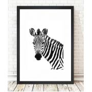 Tablo Center Siyah Çerçeveli Tablo Zebra