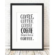 Tablo Center Siyah Çerçeveli Tablo Coffee