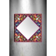 Tablo Center Dekoratif Kanvas Tablo Ayna 50x50 cm AK248197063