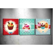 Tablo Center 3 Parçalı Kanvas Tablo 30x30 cm 3P10478767