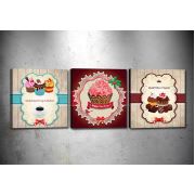 Tablo Center 3 Parçalı Kanvas Tablo 30x30 cm 3P19921247