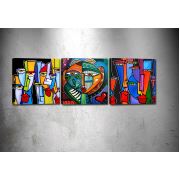 Tablo Center 3 Parçalı Kanvas Tablo 30x30 cm DRPRc6001
