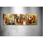 Tablo Center 3 Parçalı Kanvas Tablo 30x30 cm drprc9005