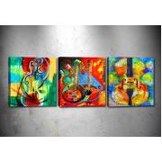 Tablo Center 3 Parçalı Kanvas Tablo 30x30 cm drprc9007