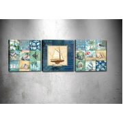 Tablo Center 3 Parçalı Kanvas Tablo 30x30 cm DRPRC9011