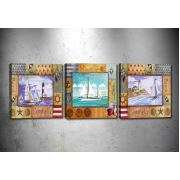 Tablo Center 3 Parçalı Kanvas Tablo 30x30 cm drprc9019