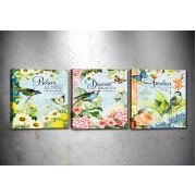 Tablo Center 3 Parçalı Kanvas Tablo 30x30 cm drprc9043