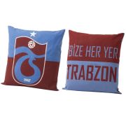 Lisanslı Trabzonspor Logo 40x40 Pamuk Kırlent