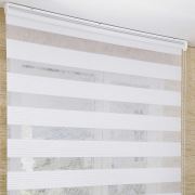 Taç Kendini Temizleyen İnova Pliseli Zebra Perde INV-190 Beyaz 70x200 cm