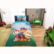 Taç Paw Patrol Tek Kişilik Nevresim Takımı Desenli