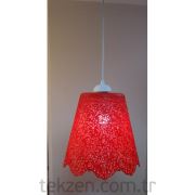 Plastik Dantel Sarkıt--528284 Kırmızı