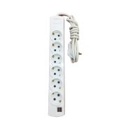 Tek-İş 2 USB Şarj Soketli 2100mA Topraklı Çocuk Korumalı 6lı Grup Priz 2 Metre -524857