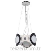 Azure Avize 3lü Beyaz-Siyah vt651
