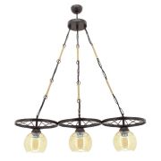 Tekzen Home Lite Luka 3lü Avize Sıralı Siyah-200 002 0372