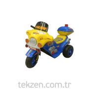 Tekzen Home Akülü Çocuk Arabası 3 Tekerlekli Müzik Ve Işıklı Elektronik Fren -ch8811