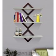 Tekzen Home Raf Diamond 3 lü Beyaz DI01