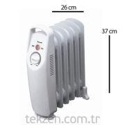 Tekzen Home Yağlı Radyatör Mini 6 Dilim 525W NDB-1K 49A49