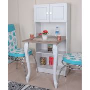 Adetto Remz Mutfak ve Balkon Masası - Beyaz / Patara