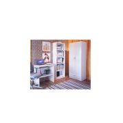 Eylül 3'lü Genç Odası Set Beyaz ( Gardırop + Çalışma Masası + Kitaplık )