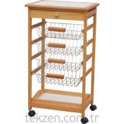 Tekzen Home Mutfak Kileri 4lü+çekmece Kiraz A.308-39