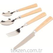 Tekzen Home Çatal Kaşık Bıçak Seti 24 Parça-2910wd