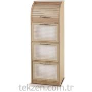 Karemo 2246M Kiler Dolabı Meşe Renk 106 x 36 x 300 Cm