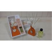 Biranda Bambu Çubuk Renkli Vazolu Oda Kokusu Portakal 50 mL Set