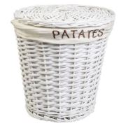 Hasır Patates Soğan Sepeti Beyaz